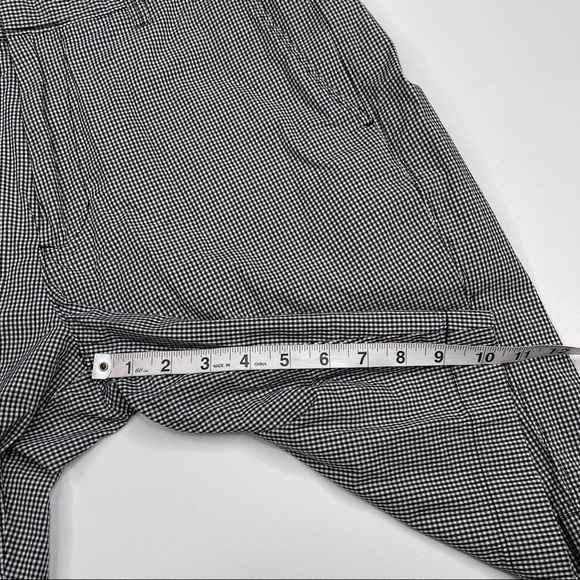 JCrew Shorts Gingham Black White Y2K Beach Summer Preppy Vacation Golf Grandpa - Picture 9 of 13